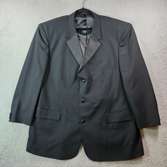 Linea Uomo 54L‎ 2PC Tuxedo Men Pants 50 x 28 Wool Black